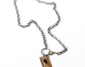 Creepy Fly- Vintaj Antiqued Brass - Necklace