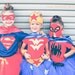 Spiderman inspired Tutu Costume includes tutu, shirt, cape and mask