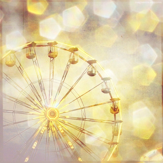 CarouseLove Carnival Photography 5x5 (13x13cm) fairground ferris wheel carnival night lights fun home decor