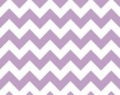 Riley Blake Medium Chevron Fabric in Lavender -- 1 yard