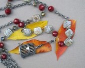 Long Bird Cage Necklace