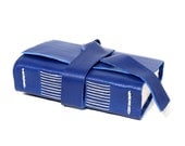 Leather Journal or Sketchbook - Handmade - Cobalt Blue