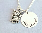 Silver Wise Teacher Necklace