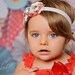Shabby chic chiffon headband, baby headband, adult headband, infant headband, child headband