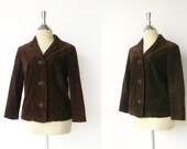 Vintage 1970s Chocolate Corduroy Jacket