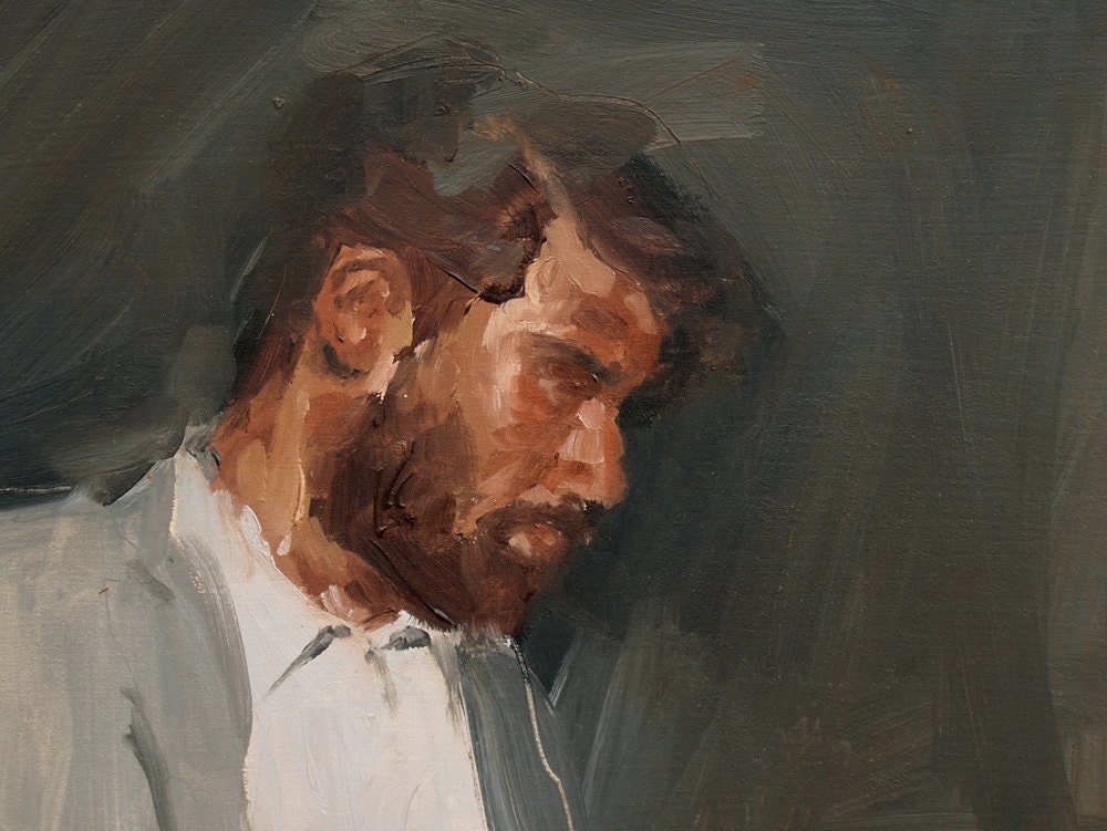 The Guide,  Art Print of Original Oil Painting