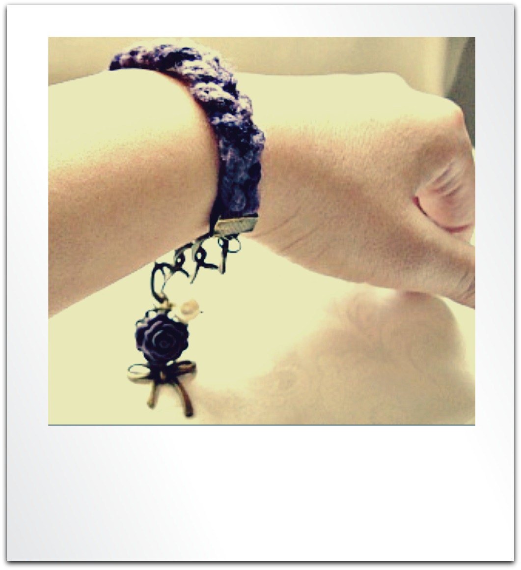Purple Woven Band Bracelet