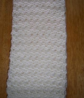 Ladies Scarf in White