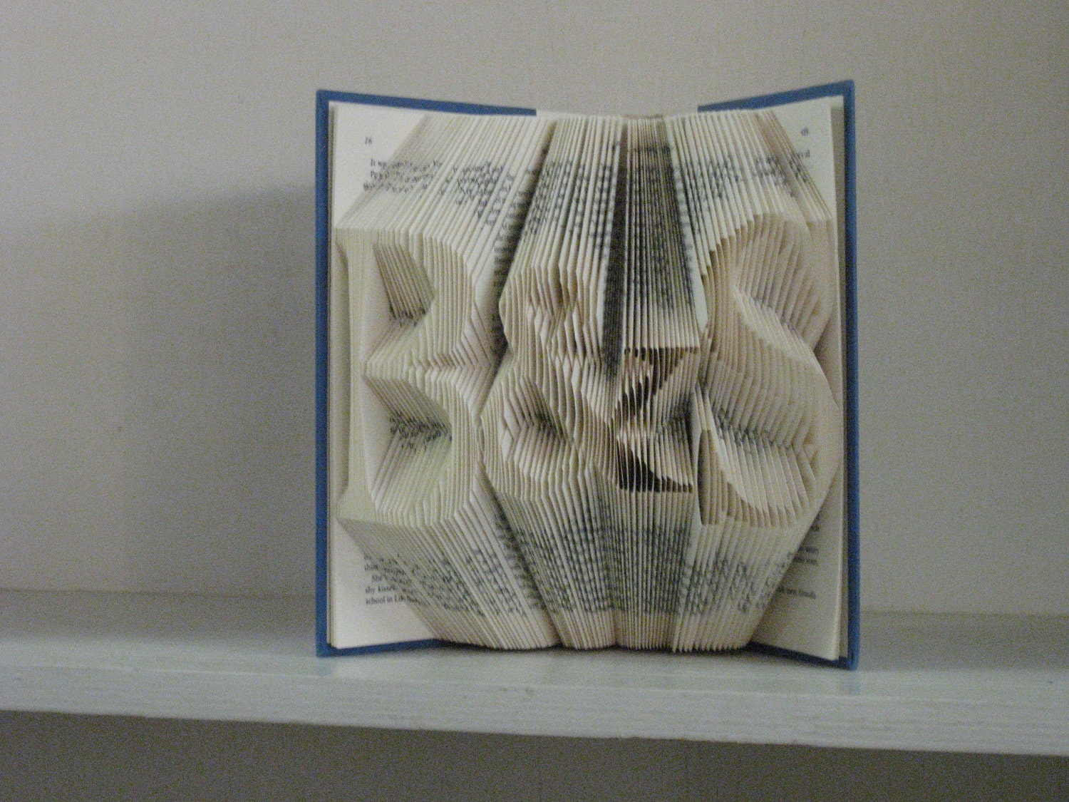 Custom Folded Book Art Sculpture -  Bride & Groom Wedding Anniversary Engagement Bridal Shower