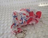 Camera strap made from a vintage tablecloth and detailed with vintage lace