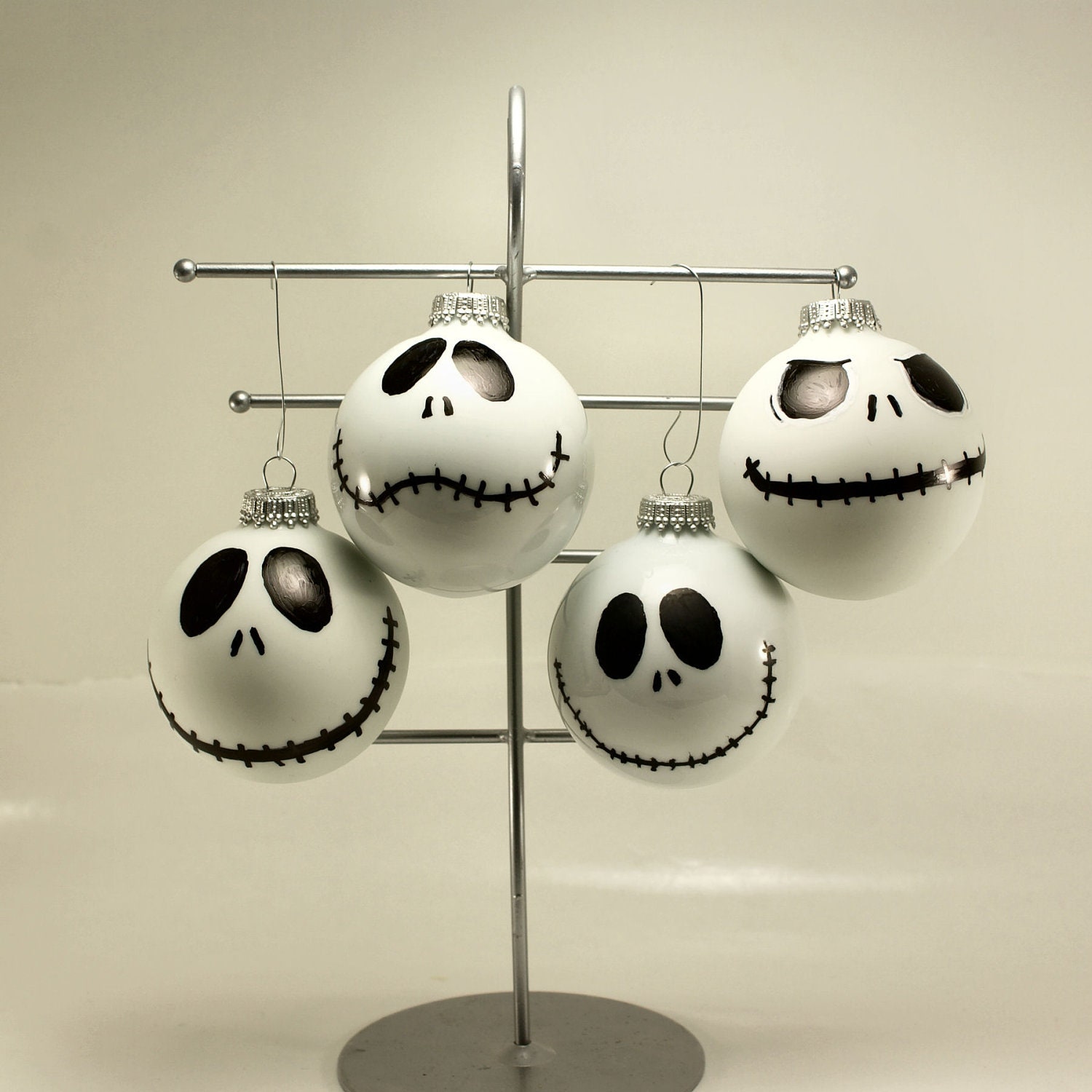 The Nightmare Before Christmas Jack The Pumpkin King Ornament Hand Painted Glass Ornament CO 34