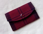 Wool Tartan Card Wallet