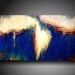 original art painting JMJARTSTUDIO Original Painting 48 X 24 INCHES -------Textured Blue Blue Blue