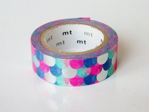 Limited Edition mt Japanese Washi Masking Tape-Metallic Fish Scales