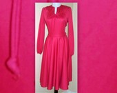 Saturday Night Fever  - red dress with super full skirt