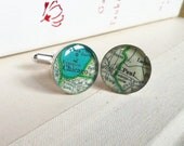 SALE - Chicago and St Paul vintage map cufflinks by Tomato-Made