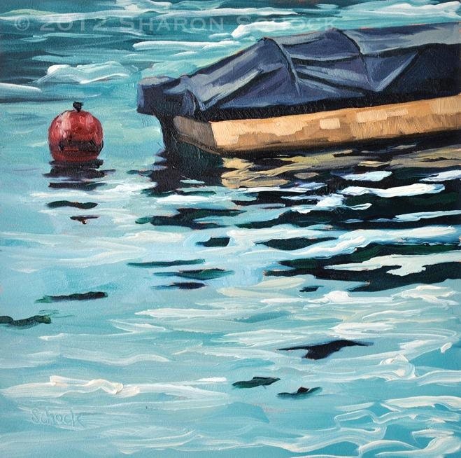Switzerland Painting - Lucerne Waters - 5x7 Oil Painting
