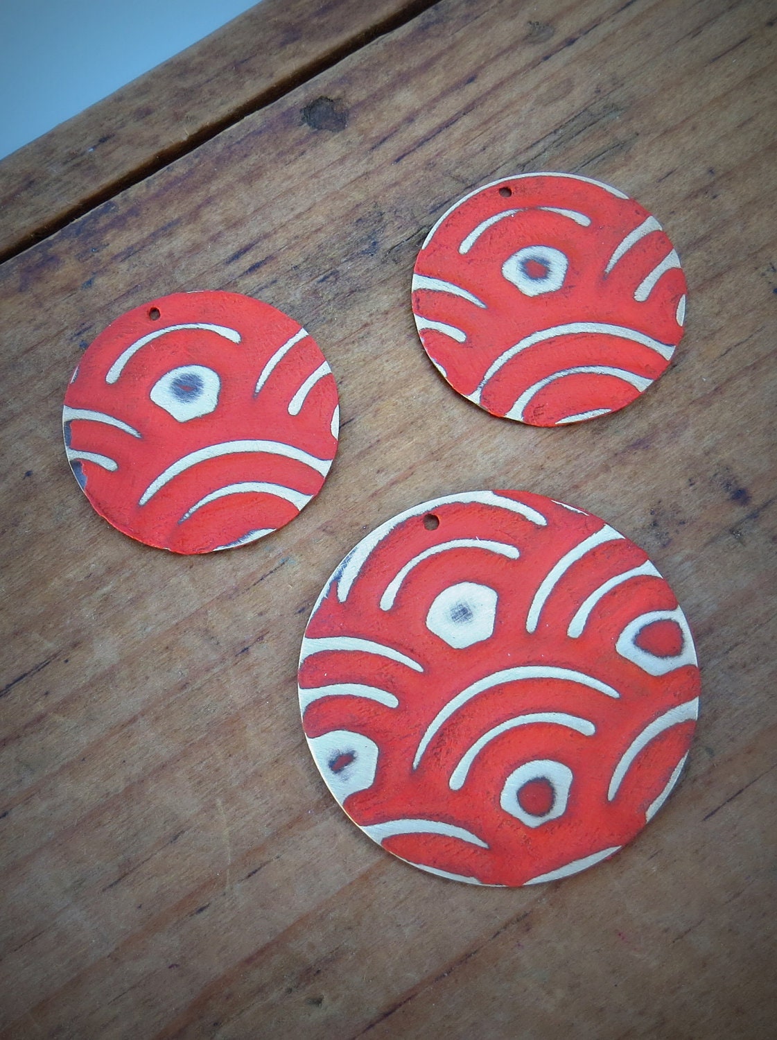 Vintaj Natural Brass altered pendants and charms