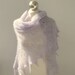 Waterlily hand knitted luxurious kid mohair and silk shawl,kidsilk triangle shawl