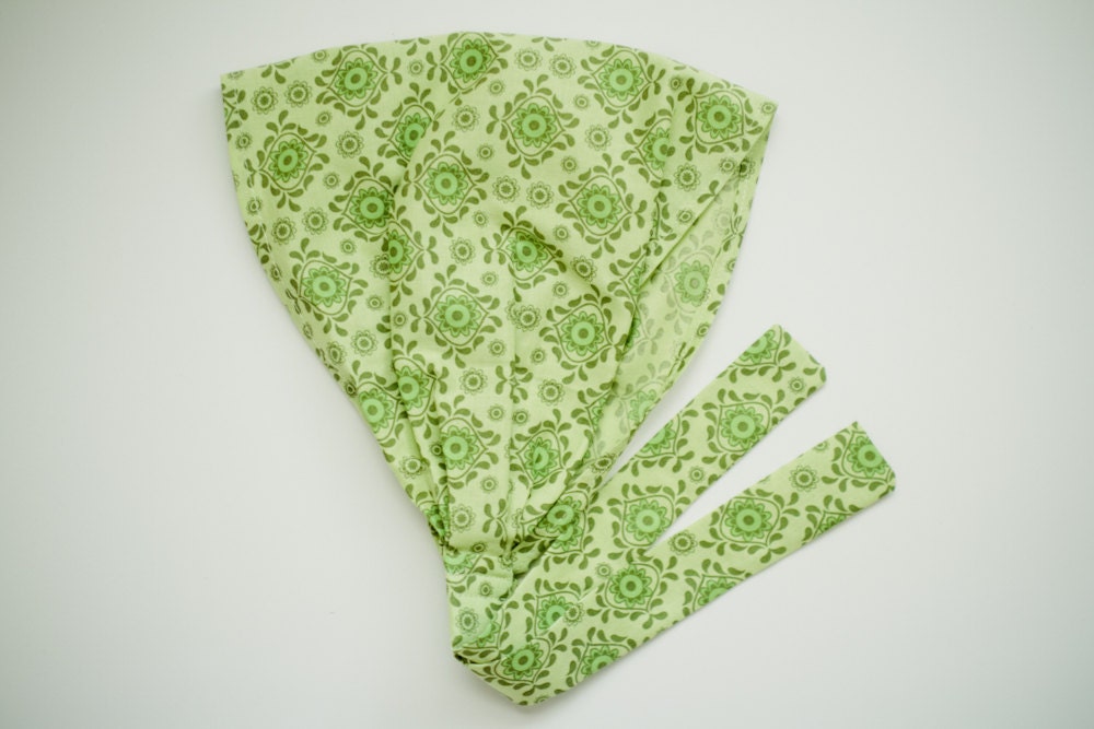 Retro Boho Headband  Bohemian  Head Wrap Hair Scarf Headcovering --  Headcovering Exta Wide Headband