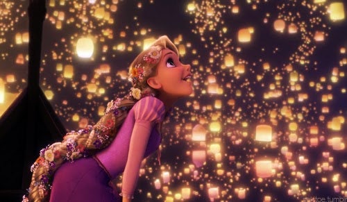 Tangled Bedroom Decor - Gold and white - Set of 5 Tangled inspired Lanterns - Rapunzel Theme for Disney Princess Celebrations