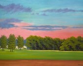 Landscape Painting Print - Nightfall - 11 X 14 Giclée