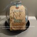 Glass CLoche with Metal Pan and bird nest, eggs and hang tag