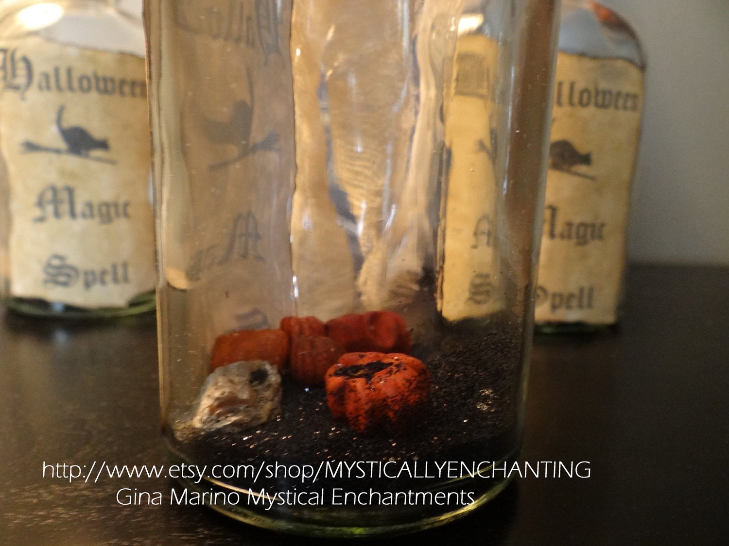 SALE Halloween Magic Spell Bottle Potion Bottle