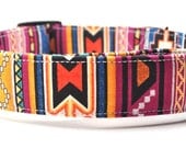 Southwestern Stripe Dog Collar - The Sedona