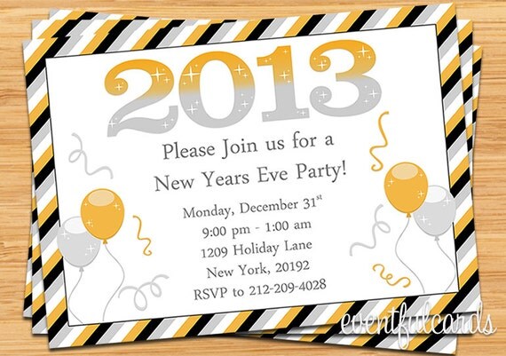 New Years Eve Party Invitation Il_570xn