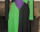 Late 60s early 70s Julie Miller California color block dress