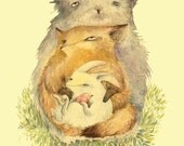 NESTING Postcard