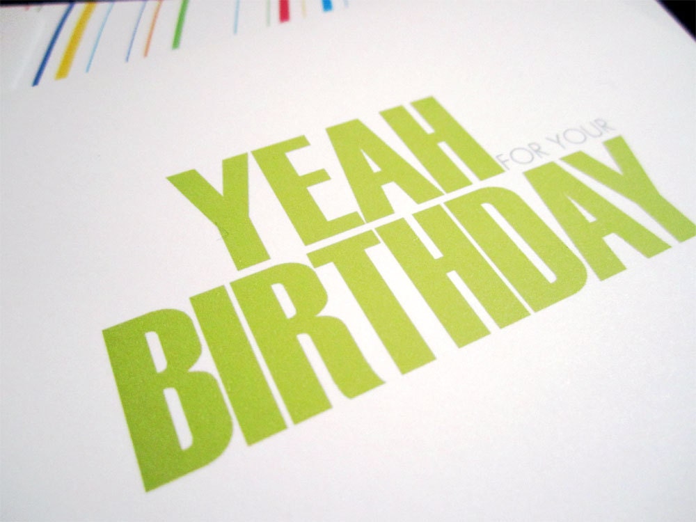 Variety Notecard Set with Lined Envelopes - Yeah Birthday, Thanks, Sorry, Get Well Soon, Congrats - Folded Greeting Card Set