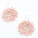 Peach Lace Earrings - Lucia