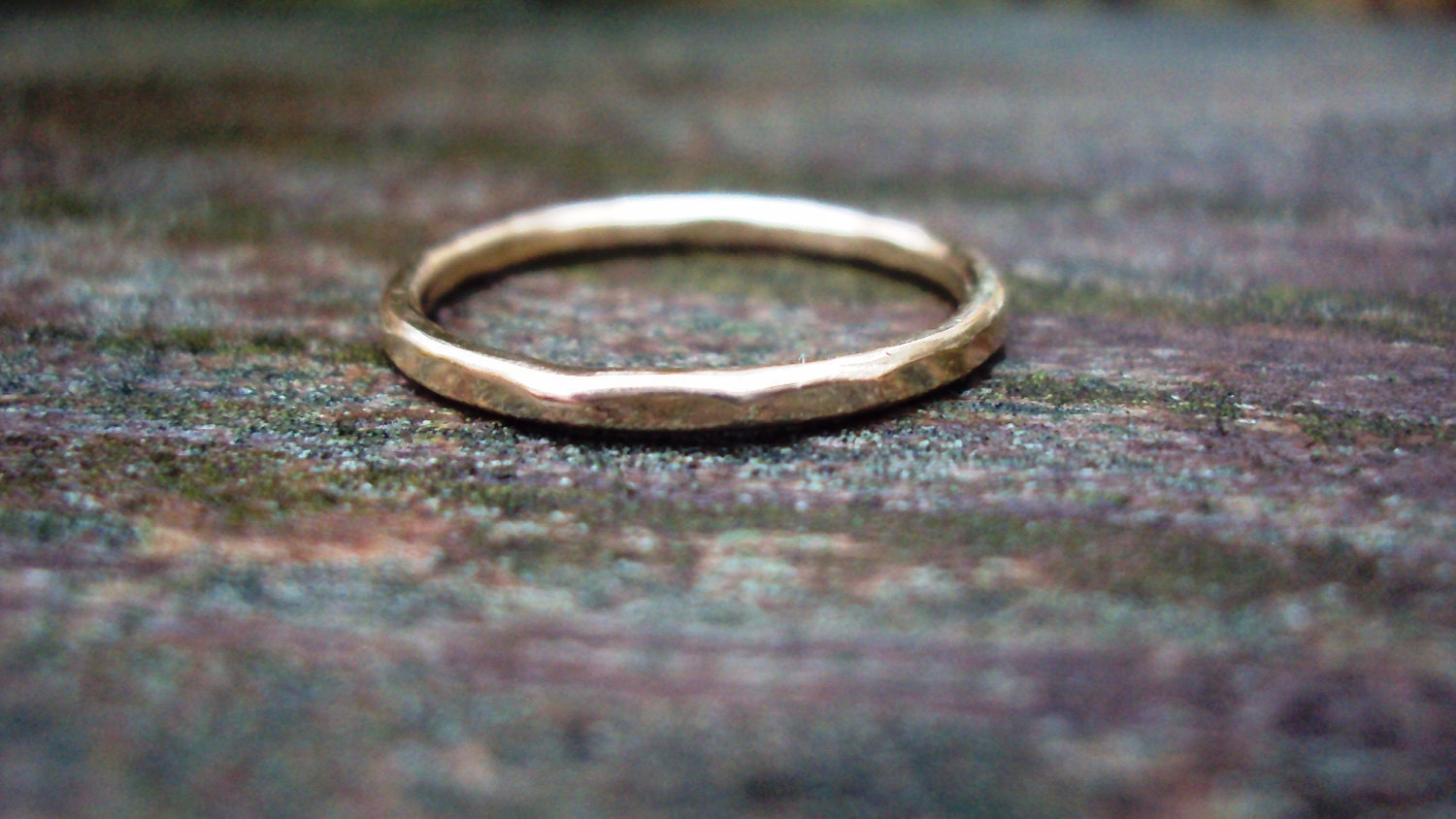 Jewelry, Ring, gold, 14k, filled, lightly faceted, hammered, simple, plain, 14g, sophisticated
