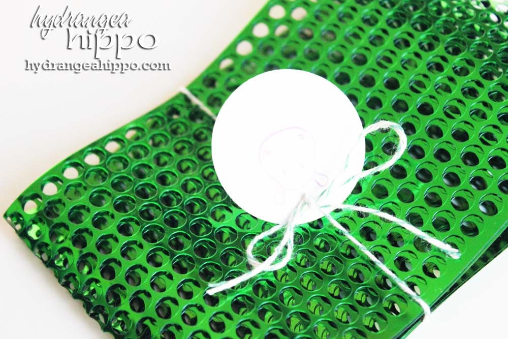 Green Punchinella Trim Ribbon - For Mixed Media Art
