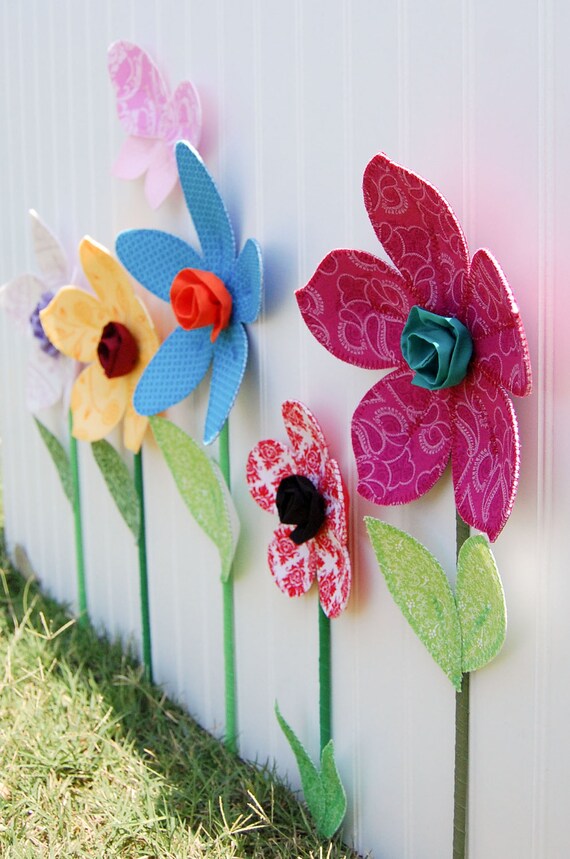 fabric wall flower. 3d wall art. wall by leilasflowergarden