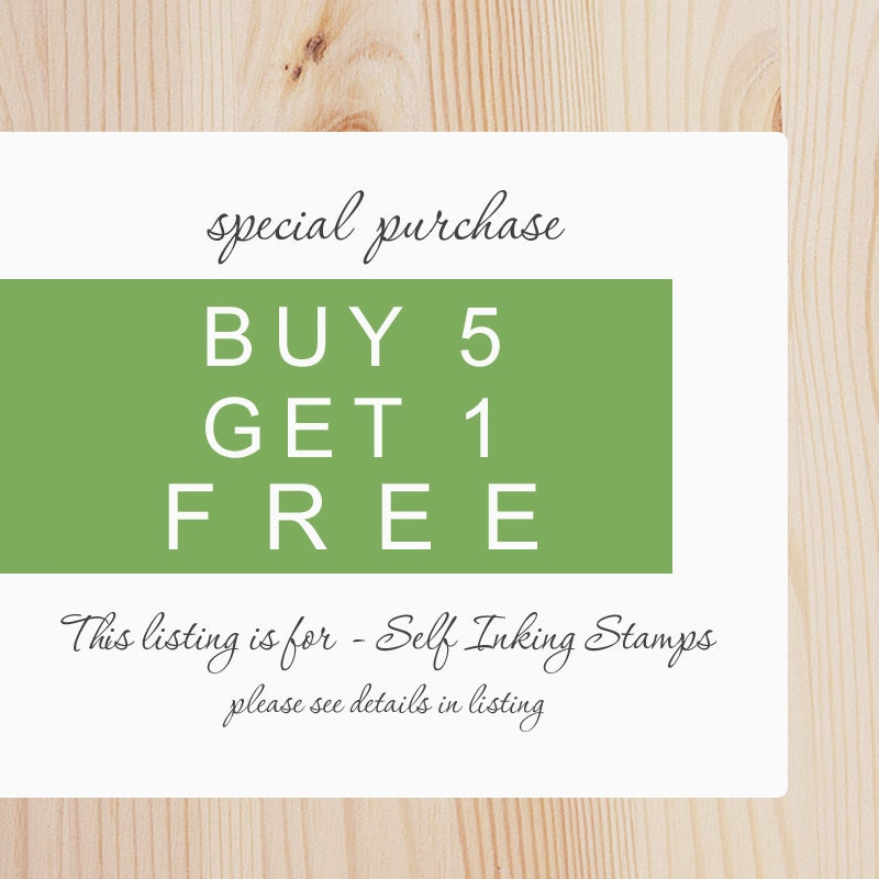 Self Inking Address Stamps - Special -  Buy 5 Get 1 Free