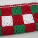 Crocheted Christmas Baby Granny Square Afghan