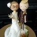 Wedding Cake Topper with Custom Wedding Dress - Custom Keepsake by MilkTea