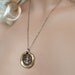 Anchor's Away.  Bronze Wax Seal Necklace. Nautical Wax Seal Jewelry. Sterling Silver Chain