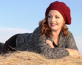 Crochet Hat. Crochet Beret. Tam. Slouchy Hat. For Her. Fall Accessory. Custom Order.