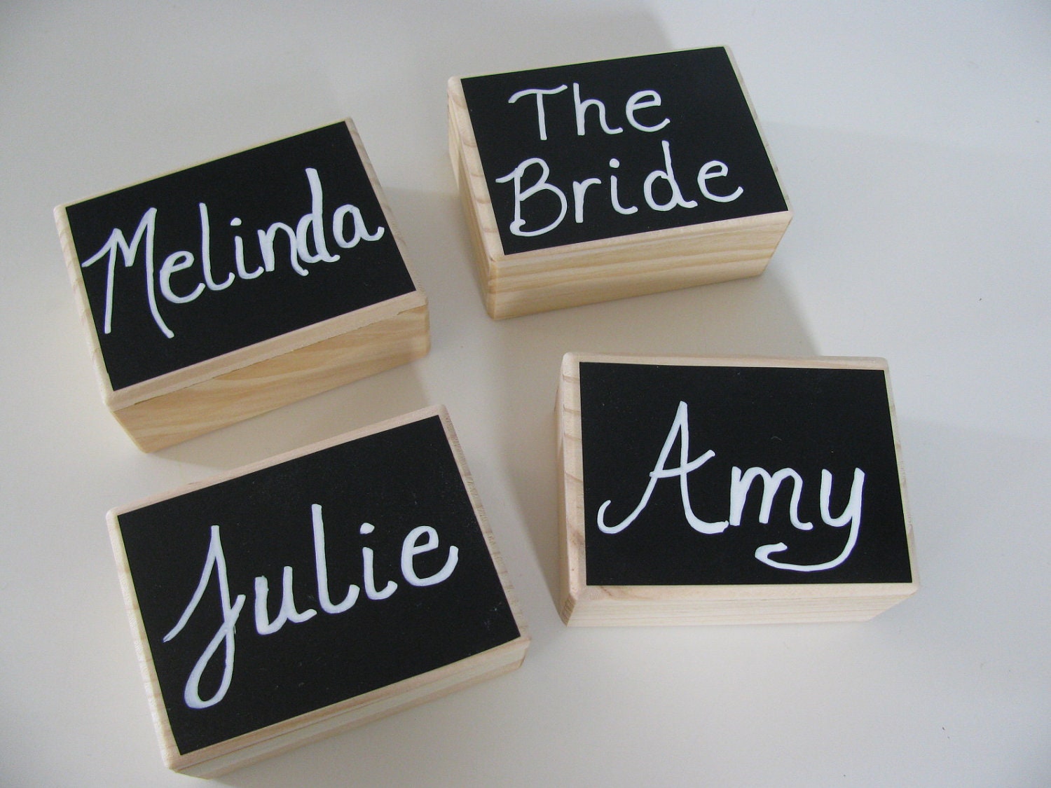 Rustic Ring Bearer Box Bridesmaid Gift Jewelry Keepsake Gift Box Chalkboard Lid Bride Ring Box You Personalize SET OF 2