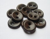 Fudge Brown Ceramic buttons