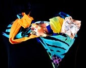 Funky Scrappy Scarf, head wrap, belt