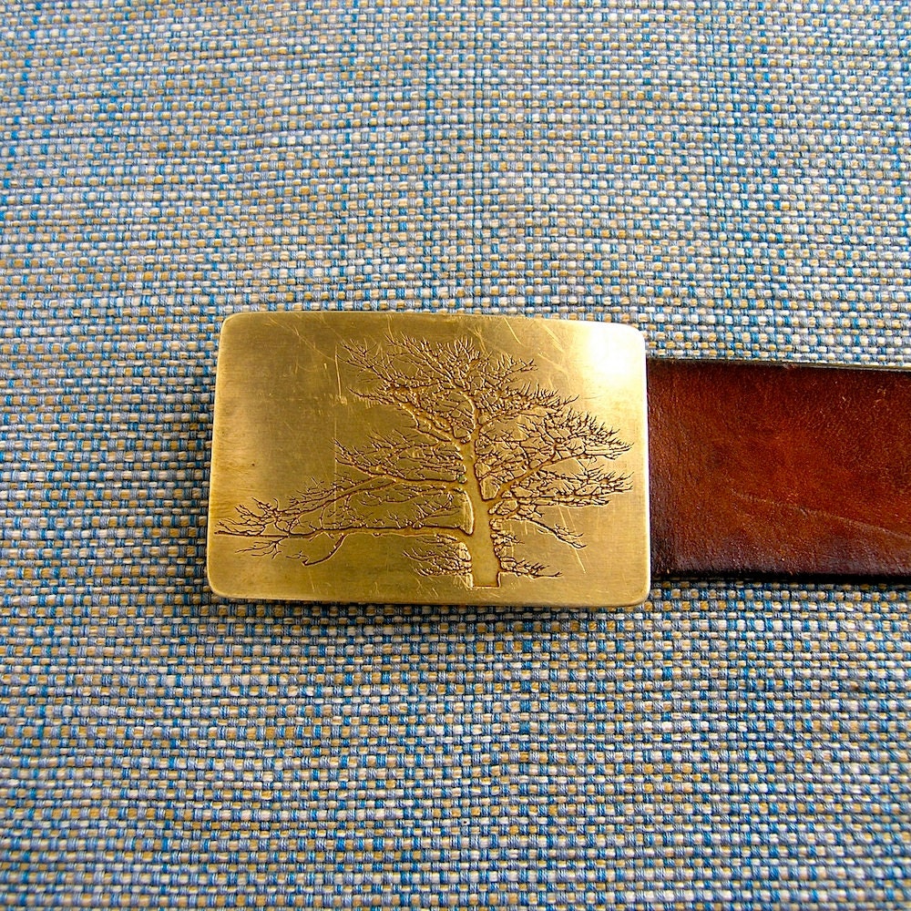 70s Ampersand Brass Kalamazoo belt buckle and by GreatGuyGifts