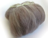 100% Rose Gray Alpaca Carded Batt 2.1 ounces