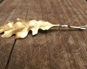 Oak Leaf Bobby Pin