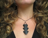 Power of Three -  Recycled Bike tube Necklace