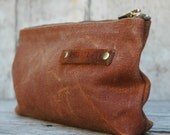 Waxed Canvas Pouch: Spice.